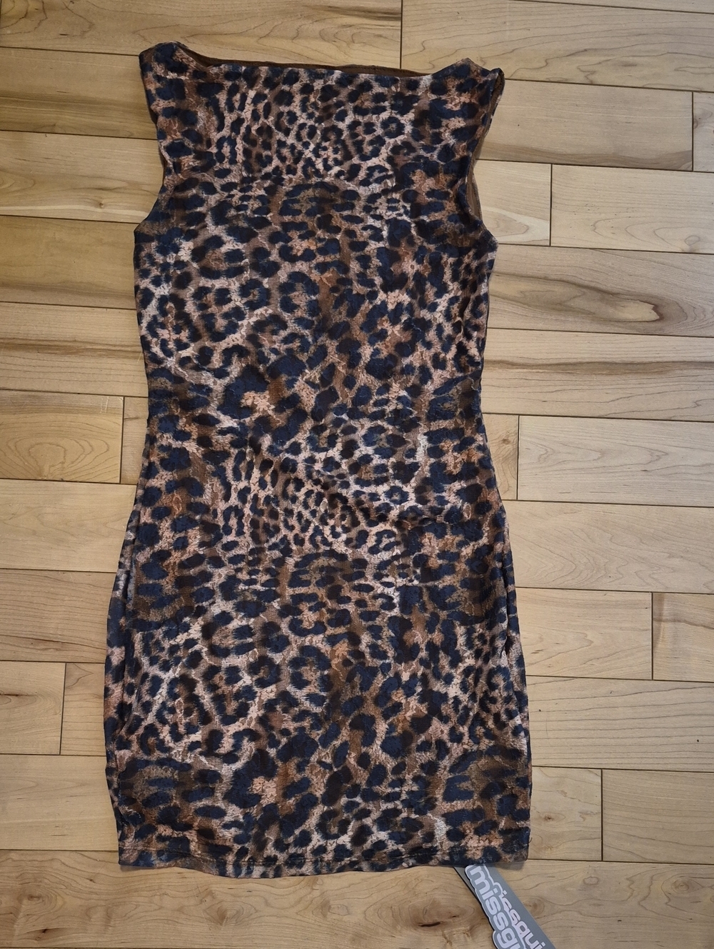 Brand New Missguided Women's Size Small Leopard Print Mini Dress